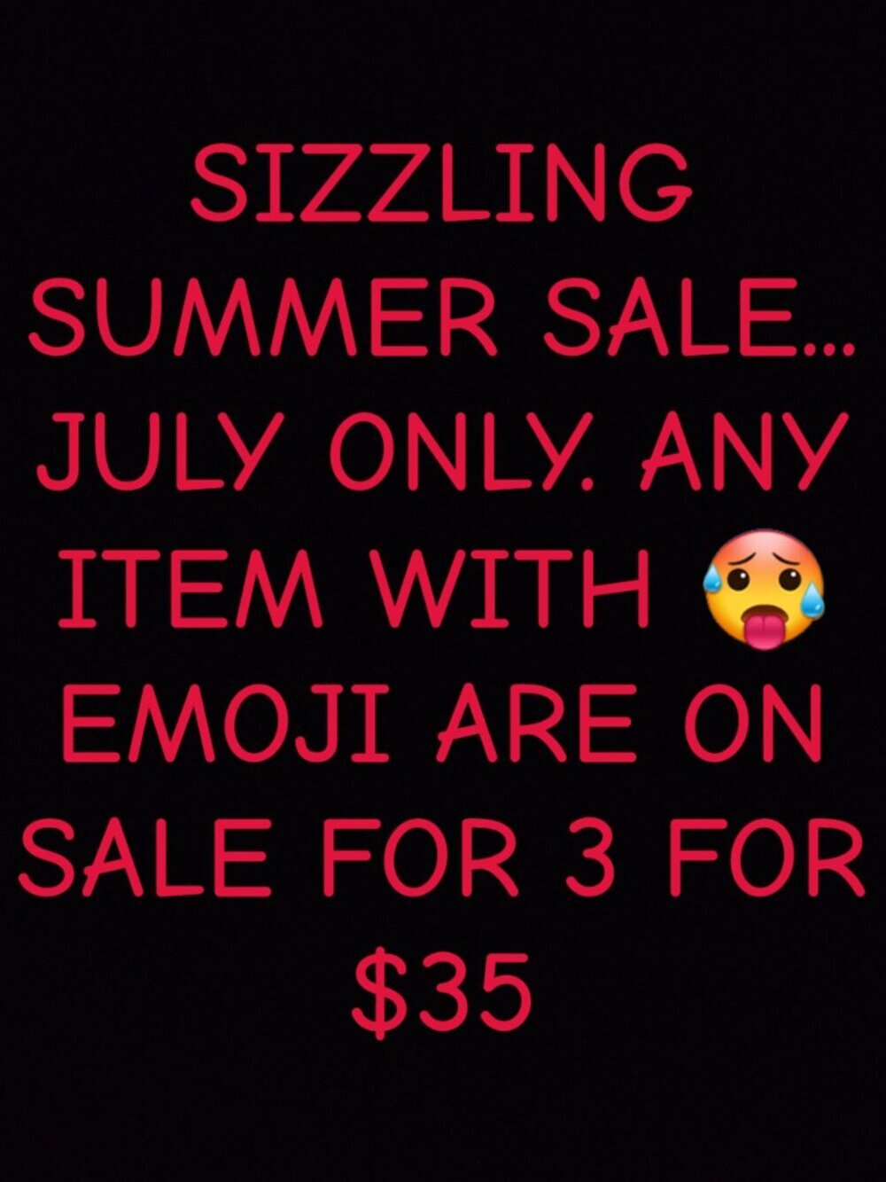 PICK 3 ITEMS WITH THIS 🥵 Emoji GET 3 for $35